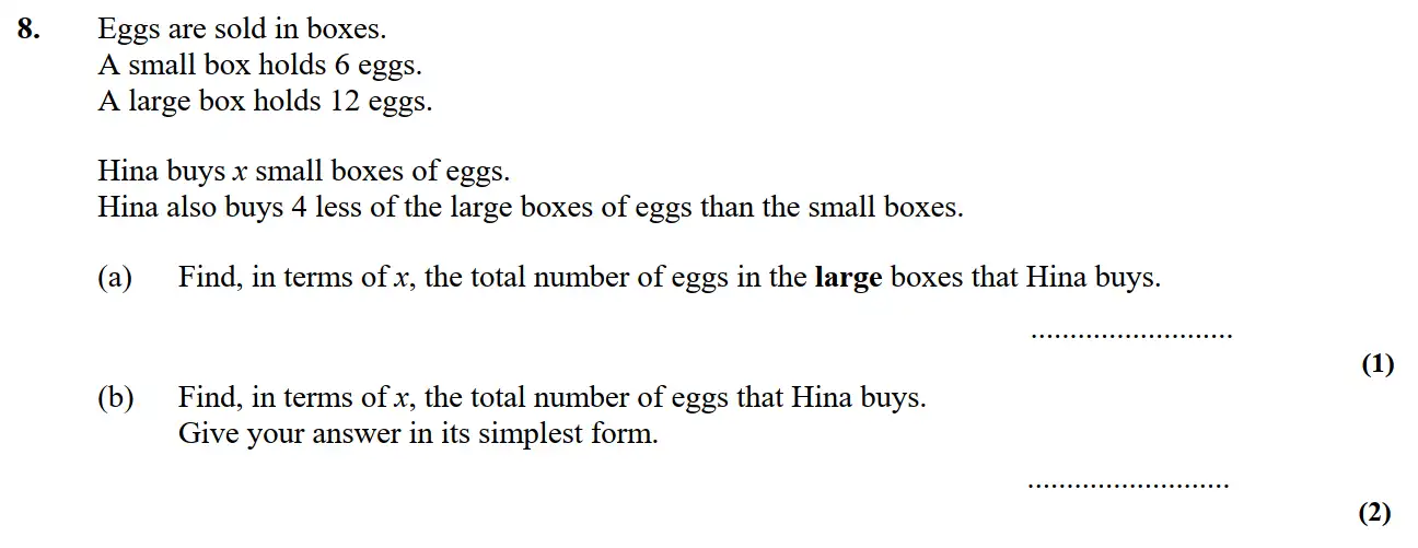 Question 9 - St Edwards Oxford - 13 Plus Scholarship Exam 2015 - Maths Paper 1