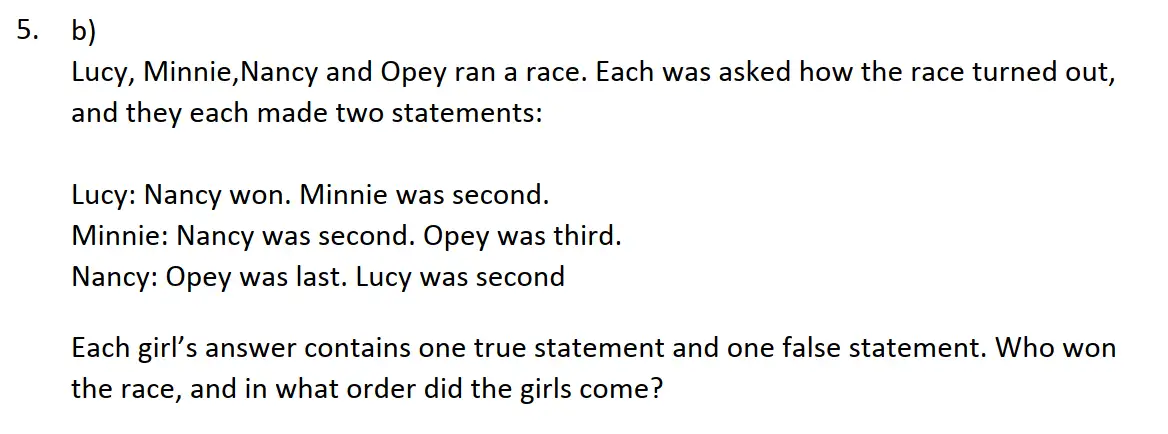 Question 6 - St Edwards Oxford - 13 Plus Scholarship Exam 2016 - Maths Paper 2