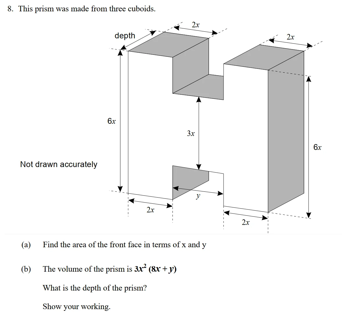 Question 10 - St Edwards Oxford - 13 Plus Scholarship Exam 2016 - Maths Paper 1