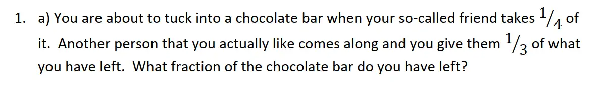 Question 1 - St Edwards Oxford - 13 Plus Scholarship Exam 2016 - Maths Paper 1