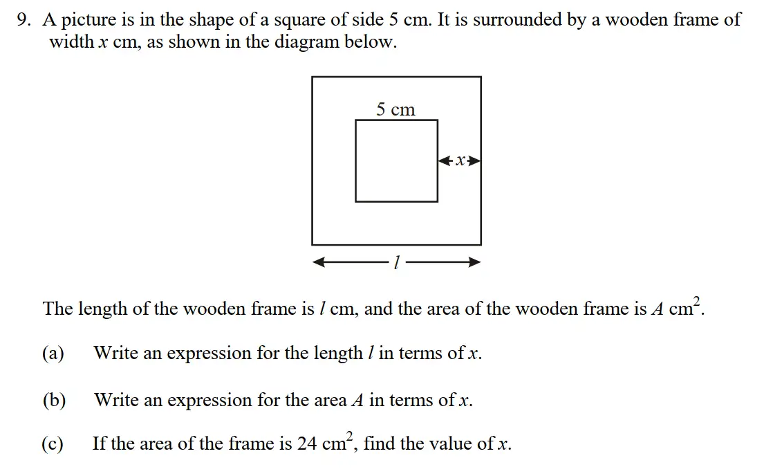 Question 11 - St Edwards Oxford - 13 Plus Scholarship Exam 2016 - Maths Paper 1