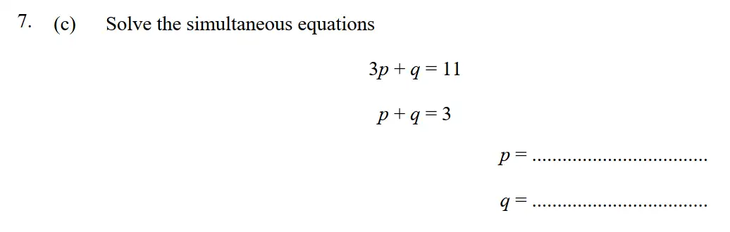 Question 9 - St Edwards Oxford - 13 Plus Scholarship Exam 2016 - Maths Paper 1