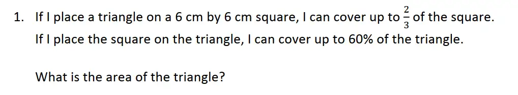 Question 1 - St Edwards Oxford - 13 Plus Scholarship Exam 2017 - Maths Paper 2