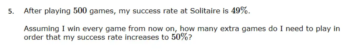 Question 5 - St Edwards Oxford - 13 Plus Scholarship Exam 2017 - Maths Paper 2