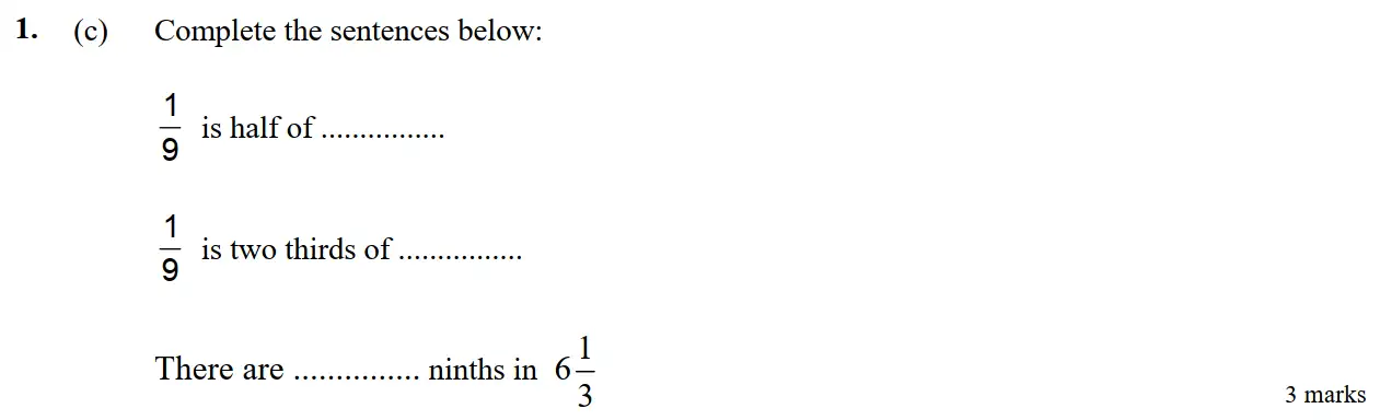 Question 3 - St Edwards Oxford - 13 Plus Scholarship Exam 2017 - Maths Paper 1