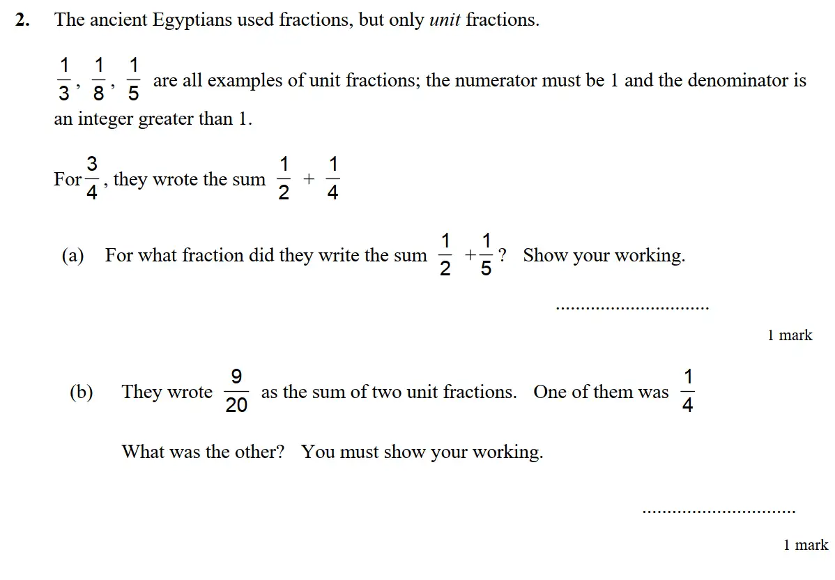 Question 4 - St Edwards Oxford - 13 Plus Scholarship Exam 2017 - Maths Paper 1
