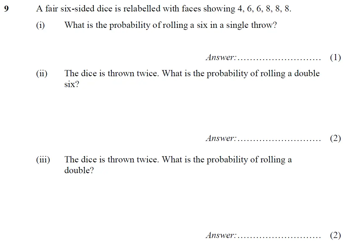 Question 11 - St Pauls School - 13 Plus Scholarship Maths Exam Paper 2015