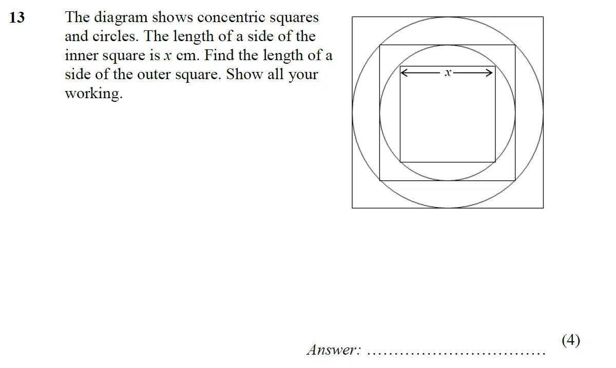 Question 17 - St Pauls School - 13 Plus Scholarship Maths Exam Paper 2015