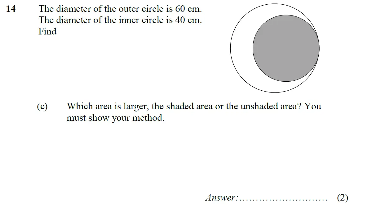 Question 19 - St Pauls School - 13 Plus Scholarship Maths Exam Paper 2015