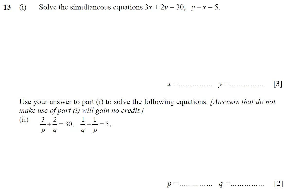 Question 17 - St Pauls School - 13 Plus Scholarship Maths Exam Paper 2016