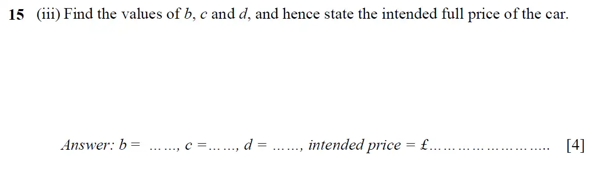 Question 21 - St Pauls School - 13 Plus Scholarship Maths Exam Paper 2016