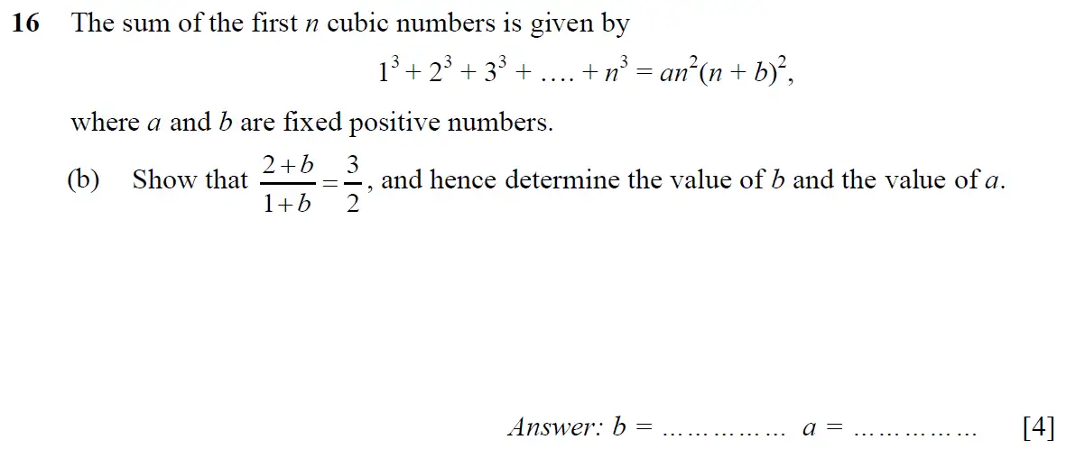 Question 23 - St Pauls School - 13 Plus Scholarship Maths Exam Paper 2016