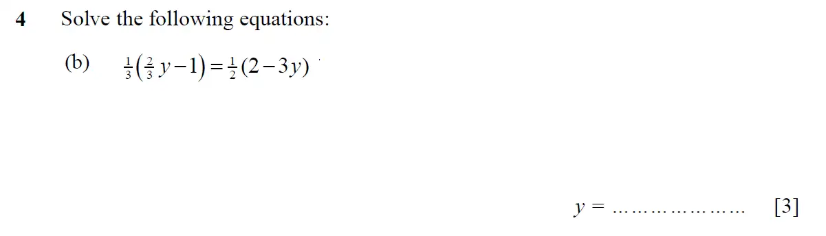 Question 5 - St Pauls School - 13 Plus Scholarship Maths Exam Paper 2016