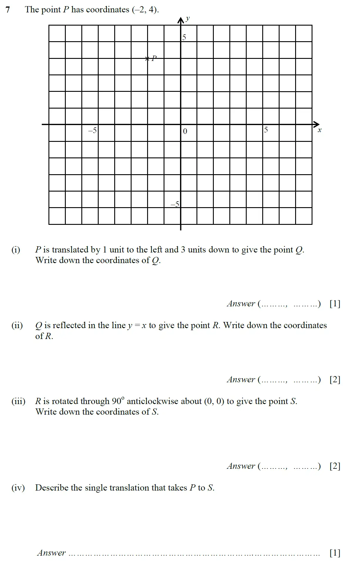 Question 9 - St Pauls School - 13 Plus Scholarship Maths Exam Paper 2016