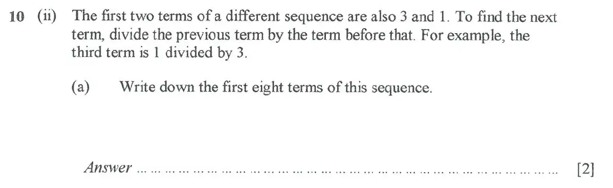 Question 11 - St Pauls School - 13 Plus Scholarship Maths Exam Paper 2017
