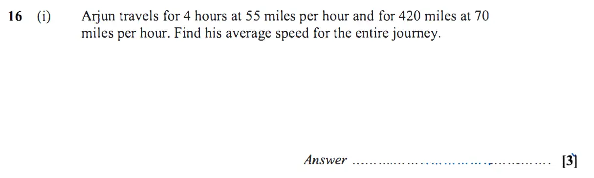 Question 16 - St Pauls School - 13 Plus Scholarship Maths Exam Paper 2019