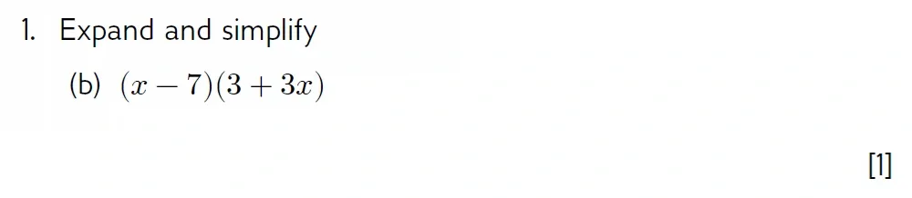 Question 01(b) - Wellington 13 Plus Maths Exam 2022 Scholarship Paper