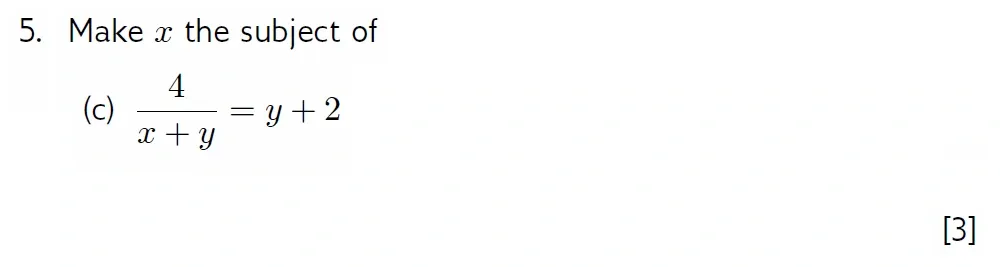 Question 05(c) - Wellington 13 Plus Maths Exam 2022 Scholarship Paper