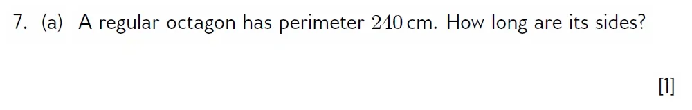 Question 07(a) - Wellington 13 Plus Maths Exam 2022 Scholarship Paper