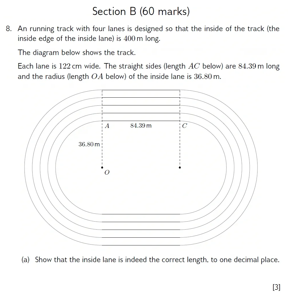 Question 08(a) - Wellington 13 Plus Maths Exam 2022 Scholarship Paper