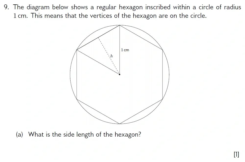 Question 09(a) - Wellington 13 Plus Maths Exam 2022 Scholarship Paper