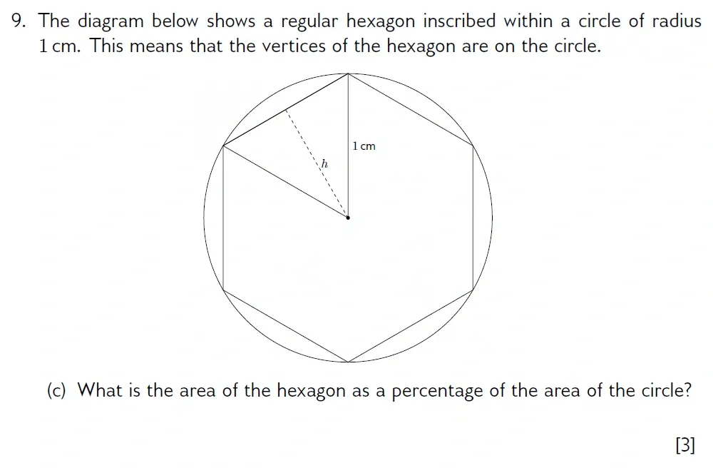 Question 09(c) - Wellington 13 Plus Maths Exam 2022 Scholarship Paper