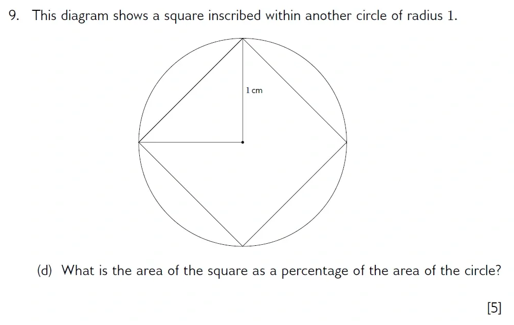 Question 09(d) - Wellington 13 Plus Maths Exam 2022 Scholarship Paper