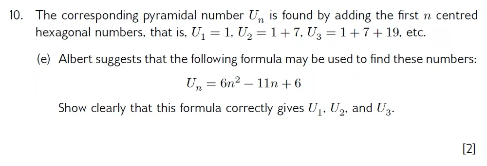 Question 10(e) - Wellington 13 Plus Maths Exam 2022 Scholarship Paper