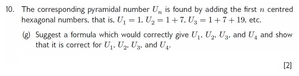 Question 10(g) - Wellington 13 Plus Maths Exam 2022 Scholarship Paper