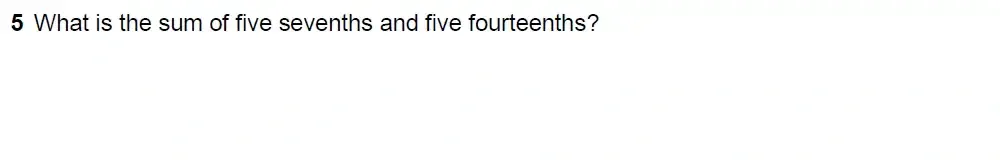 Question 05 - Westminster School 13 Plus Mental Maths Challenge 2021