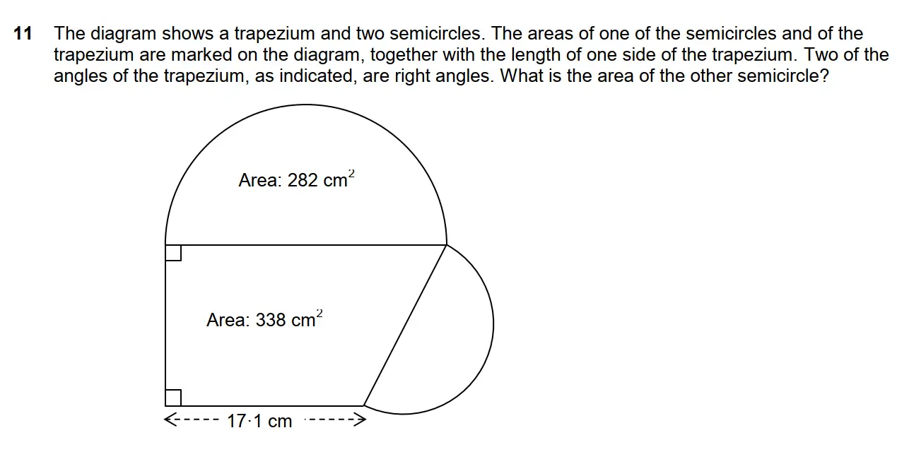 Question 11 - Westminster School - 13 Plus Scholarship Exam 2015 - Challenge Maths Paper 2