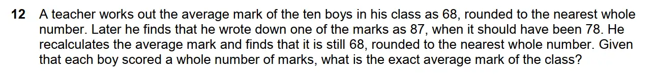 Question 12 - Westminster School - 13 Plus Scholarship Exam 2015 - Challenge Maths Paper 2
