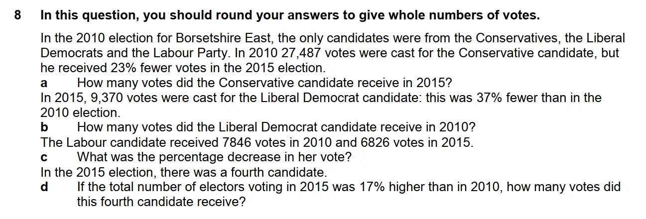 Question 8 - Westminster School - 13 Plus Scholarship Exam 2015 - Challenge Maths Paper 2