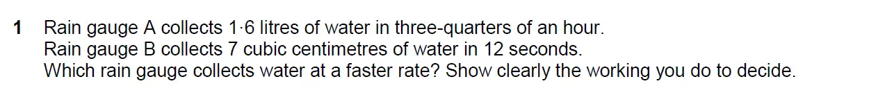 Question 1 - Westminster School - 13 Plus Scholarship Exam 2015 - Challenge Maths Paper 3