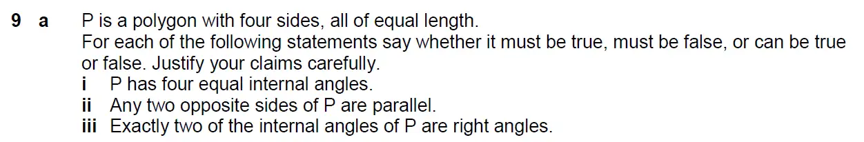 Question 10 - Westminster School - 13 Plus Scholarship Exam 2015 - Challenge Maths Paper 3