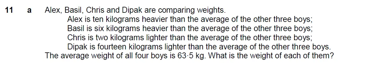 Question 14 - Westminster School - 13 Plus Scholarship Exam 2015 - Challenge Maths Paper 3