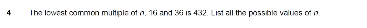 Question 4 - Westminster School - 13 Plus Scholarship Exam 2015 - Challenge Maths Paper 3