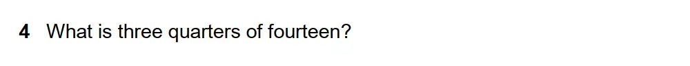 Question 4 - Westminster School - 13 Plus Scholarship Exam 2015 - Mental Maths Challenge