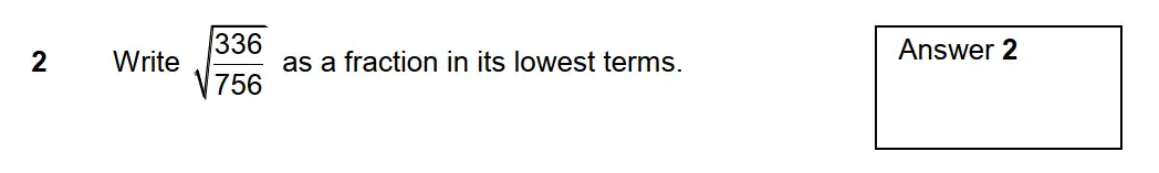 Question 7 - Westminster School - 13 Plus Scholarship Exam 2015 - Mental Maths Challenge