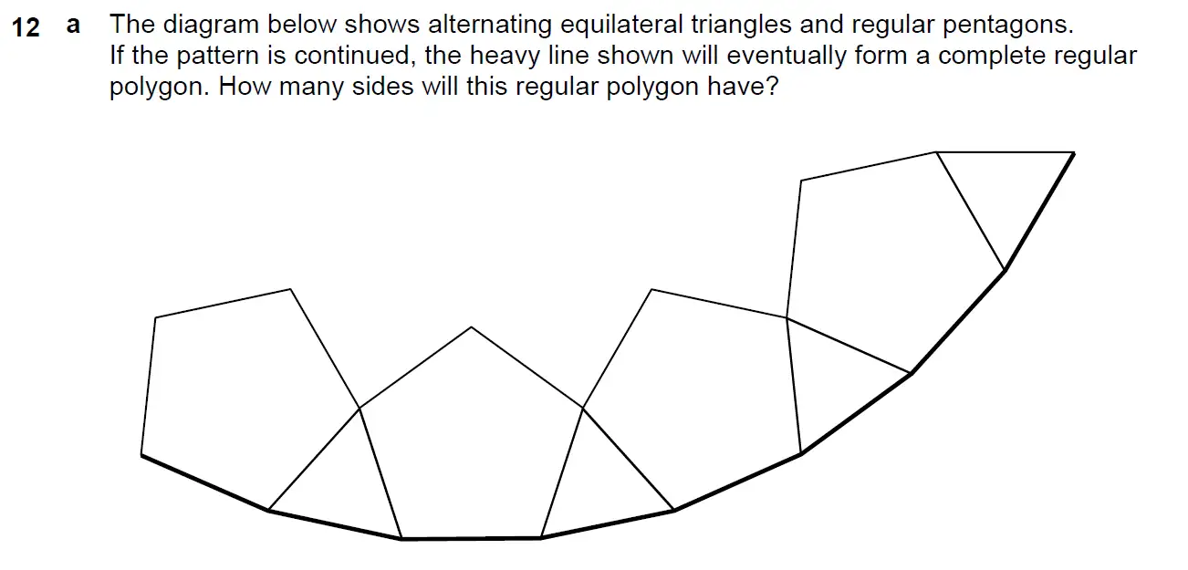 Question 20 - Westminster School - 13 Plus Scholarship Exam 2016 - Challenge Maths Paper 3