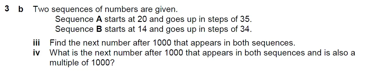Question 6 - Westminster School - 13 Plus Scholarship Exam 2016 - Challenge Maths Paper 3