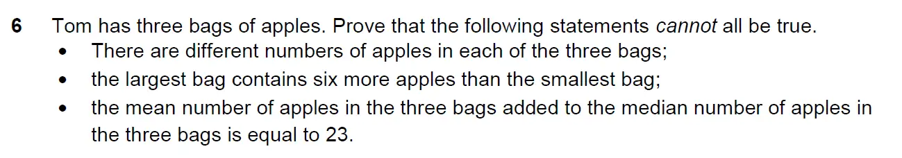 Question 9 - Westminster School - 13 Plus Scholarship Exam 2016 - Challenge Maths Paper 3