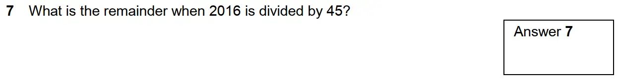 Question 12 - Westminster School - 13 Plus Scholarship Exam 2016 - Mental Maths Challenge