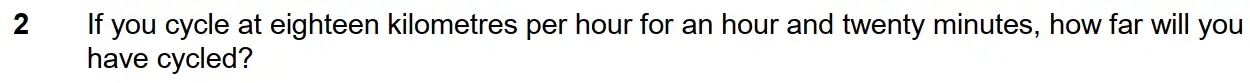 Question 2 - Westminster School - 13 Plus Scholarship Exam 2016 - Mental Maths Challenge