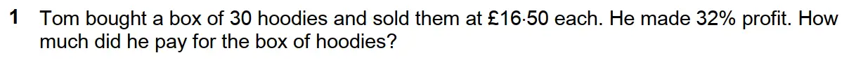 Question 1 - Westminster School - 13 Plus Scholarship Exam 2017 - Challenge Maths Paper 2
