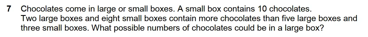 Question 10 - Westminster School - 13 Plus Scholarship Exam 2017 - Challenge Maths Paper 2