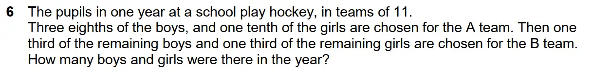 Question 9 - Westminster School - 13 Plus Scholarship Exam 2017 - Challenge Maths Paper 2