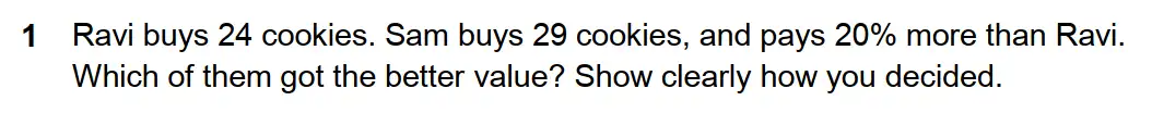 Question 1 - Westminster School - 13 Plus Scholarship Exam 2017 - Challenge Maths Paper 3
