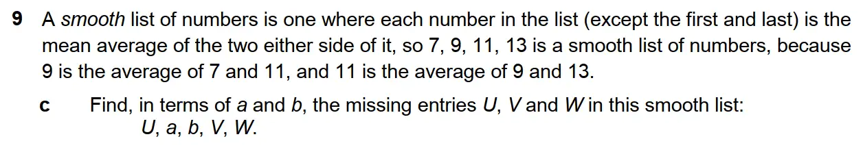 Question 10 - Westminster School - 13 Plus Scholarship Exam 2017 - Challenge Maths Paper 3