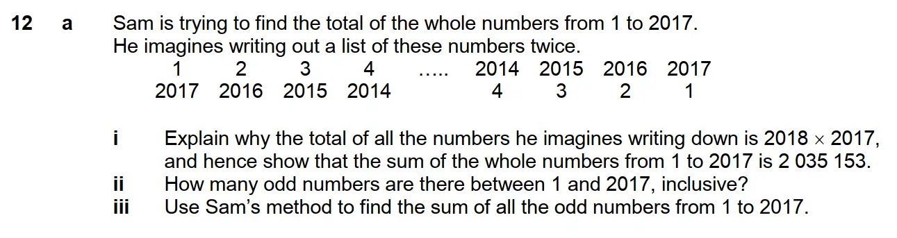 Question 15 - Westminster School - 13 Plus Scholarship Exam 2017 - Challenge Maths Paper 3